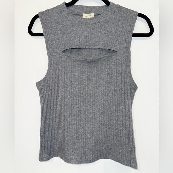silence + noise Women's Grey Tank Top - Large - Picture 1 of 7